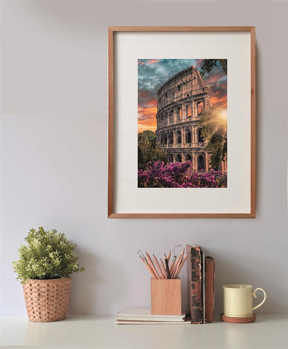Clementoni - Puzzel met 500 stukjes voor volwassenen en jongens, collectie, thema amfitheater Flavio, met poster, compacte doos, cadeau-idee voor dames en heren, Made in Italy, 36 x 49 cm, 35588