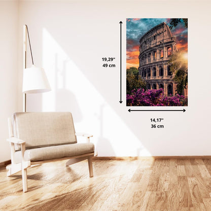 Clementoni - Puzzel met 500 stukjes voor volwassenen en jongens, collectie, thema amfitheater Flavio, met poster, compacte doos, cadeau-idee voor dames en heren, Made in Italy, 36 x 49 cm, 35588