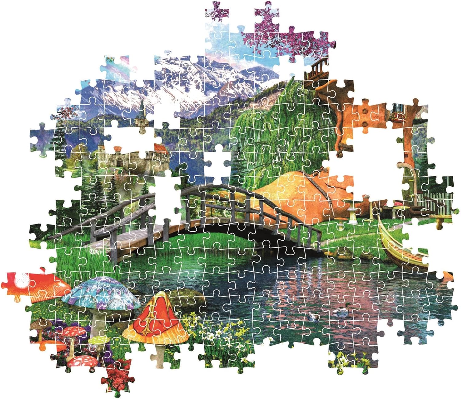 Clementoni -35596-Puzzel 500 HQC De oude compacte doos van het Schoenhuis