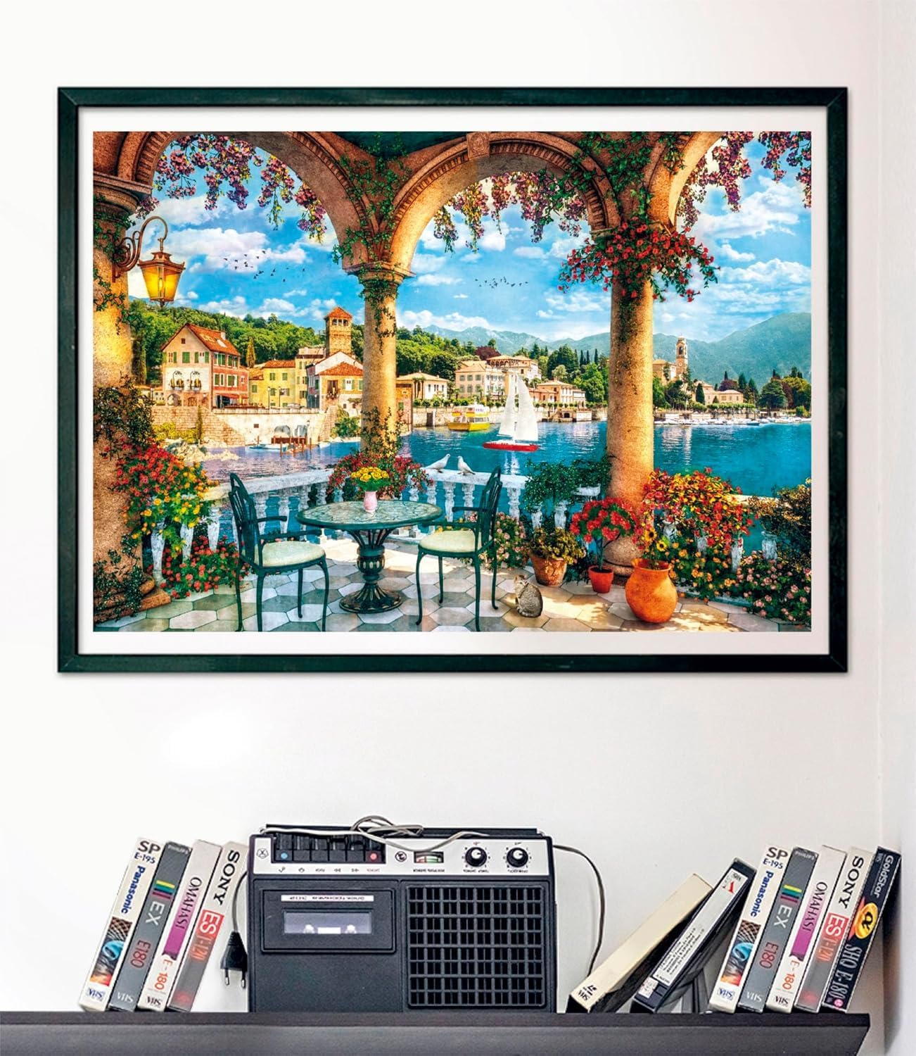 Balcony View Of Lake Como HQC (1000 stukjes) (Puzzle)