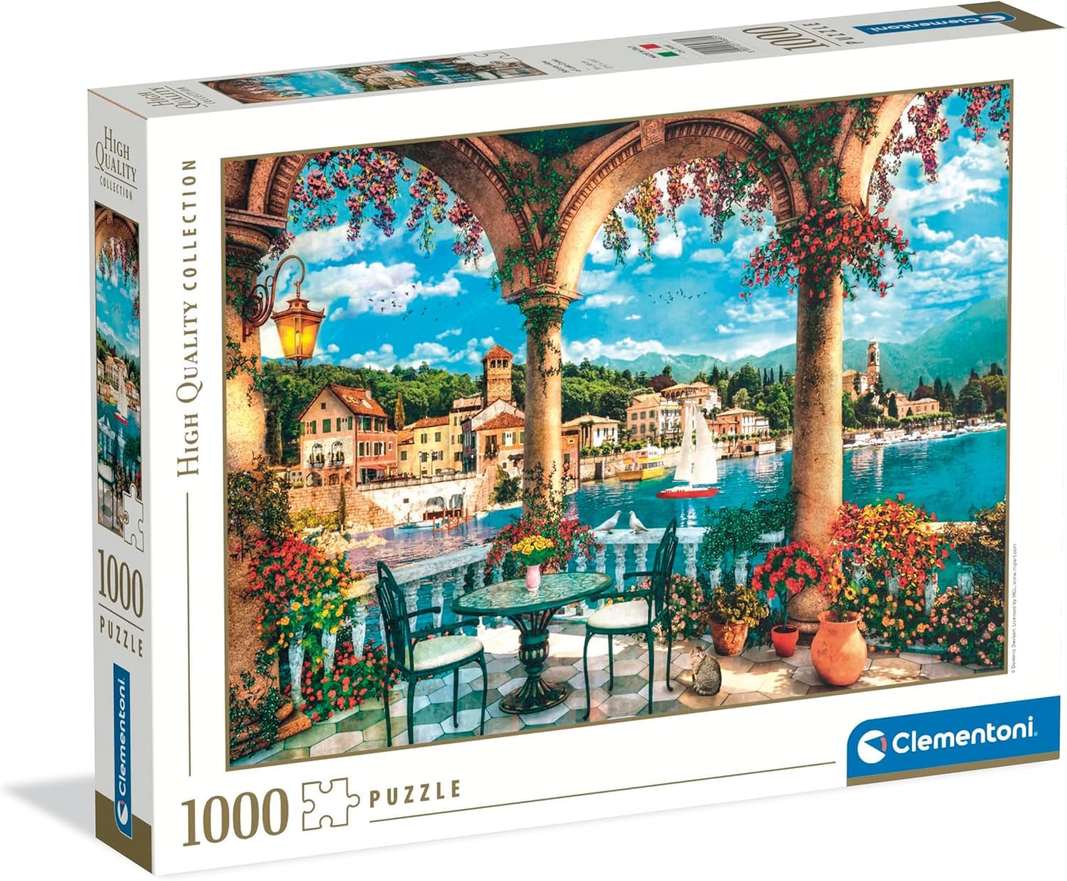 Balcony View Of Lake Como HQC (1000 stukjes) (Puzzle)