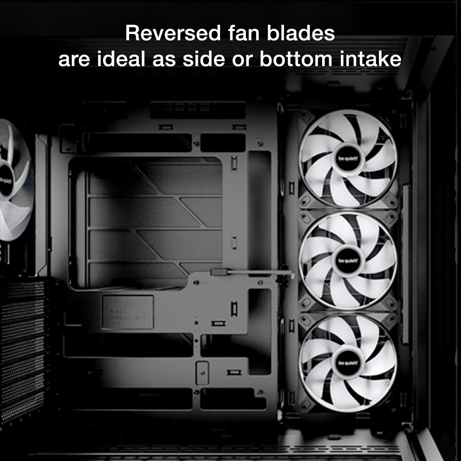 be quiet! Light Wings LX 120mm PWM Quiet PC Case Fan | Reverse Blade | Black | BL132