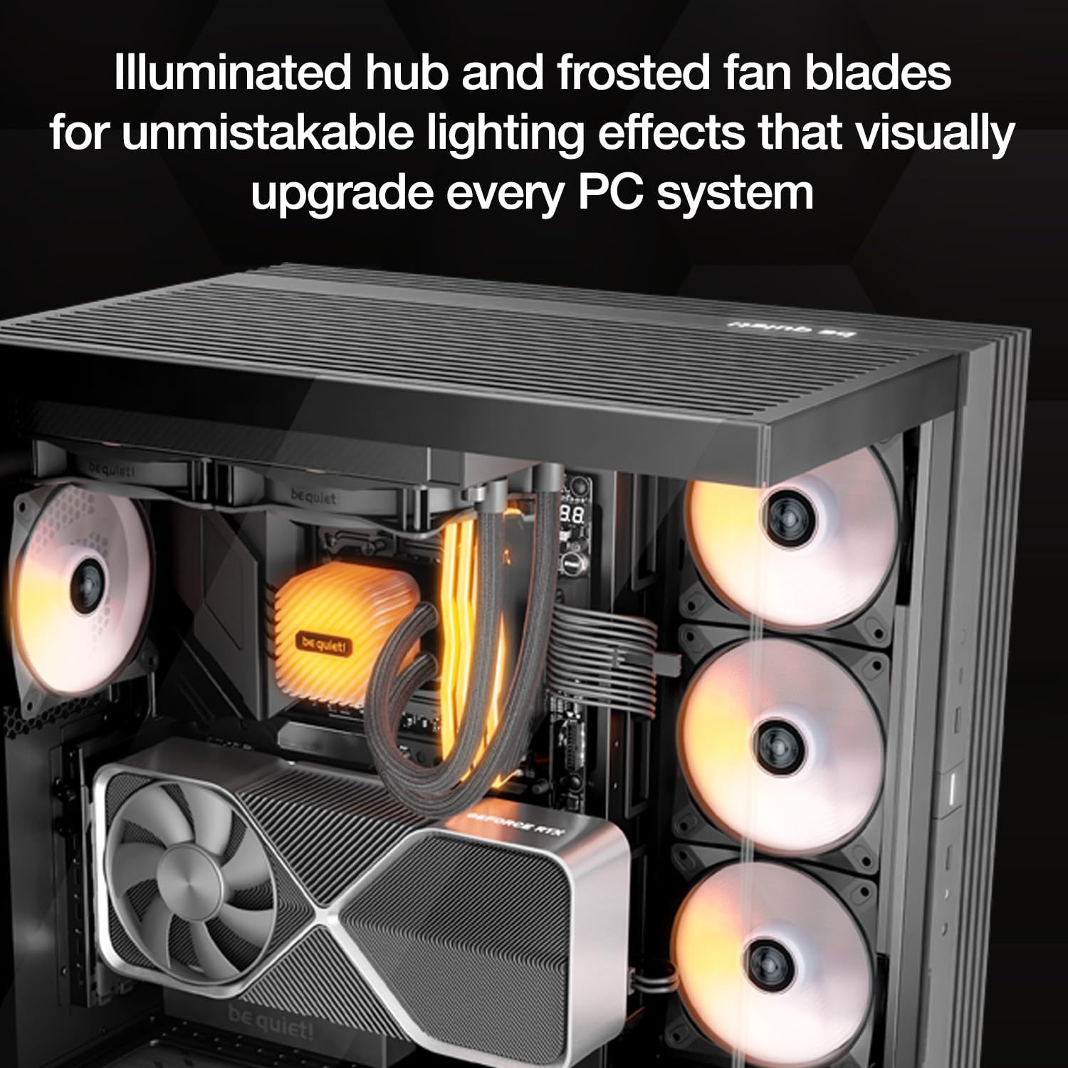 be quiet! Light Wings LX 120mm PWM Quiet PC Case Fan | Reverse Blade | Black | BL132