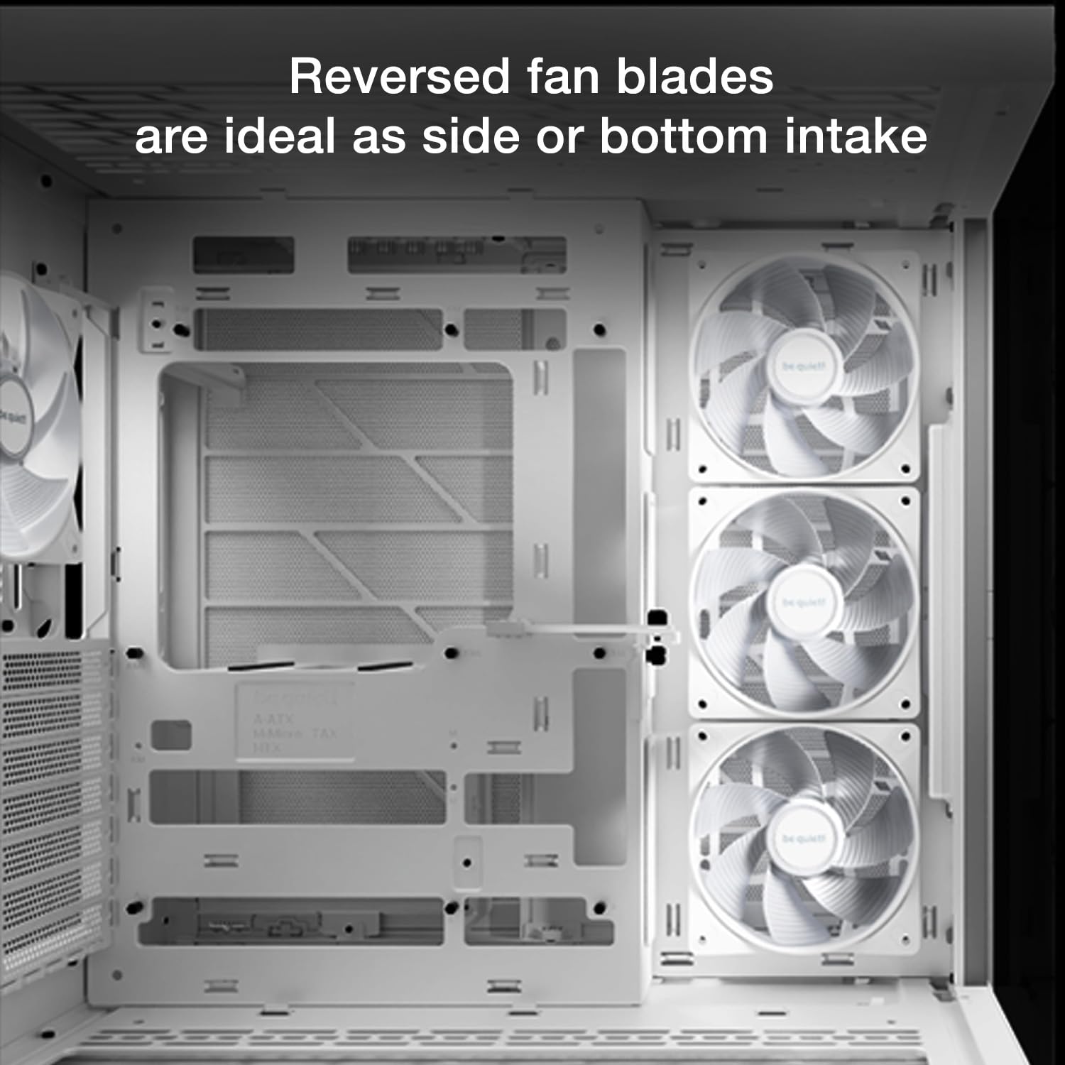 be quiet! Light Wings LX 120mm PWM Quiet PC Case Fan | Reverse Blade | White | BL133
