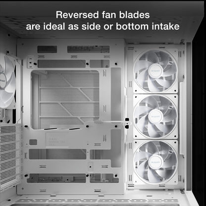 be quiet! Light Wings LX 120mm PWM Quiet PC Case Fan | Reverse Blade | White | BL133