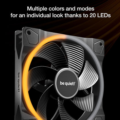 be quiet! Light Wings 140mm PWM Quiet PC Case Fan | Reverse Blade | Black | BL134