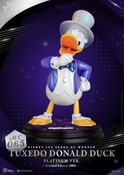 Beast Kingdom Toys Disney 100th Master Craft Tuxedo Donald Duck Statue (Platinum Ver.
