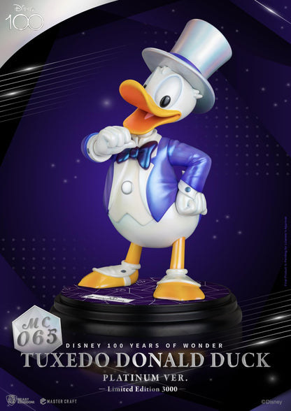Beast Kingdom Toys Disney 100th Master Craft Tuxedo Donald Duck Statue (Platinum Ver.