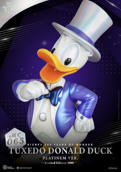 Beast Kingdom Toys Disney 100th Master Craft Tuxedo Donald Duck Statue (Platinum Ver.