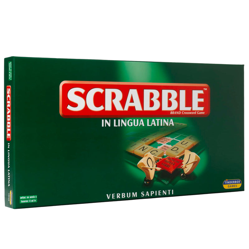 IDEAL | Scrabble Classic: a reproduction of the original 1950's design with wooden tiles - Latin Edition | Classic Games | For 2-4 Players | Ages 10+