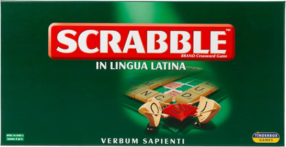 IDEAL | Scrabble Classic: a reproduction of the original 1950's design with wooden tiles - Latin Edition | Classic Games | For 2-4 Players | Ages 10+