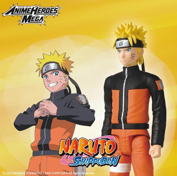 Naruto: Bandai - Anime Heroes - Naruto Personaggio Mega 30 Cm