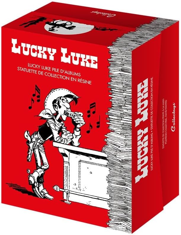 Plastoy SAS PLA00391 - Lucky Luke und Rantanplan boekenstapel
