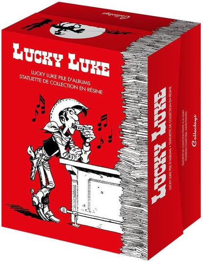 Plastoy SAS PLA00391 - Lucky Luke und Rantanplan boekenstapel