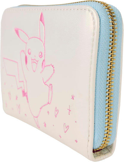 Loungefly Pokémon Pikachu Geldbörse mit umlaufendem Reißverschluss