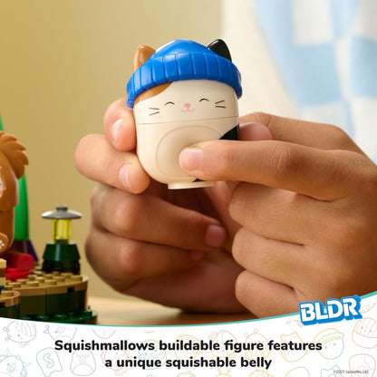 BLDR Squishmallows 246-piece Camping Adventure Building Set 0050 - Includes Squishmallows Buildable Figures Cam and Benny Ages 8+
