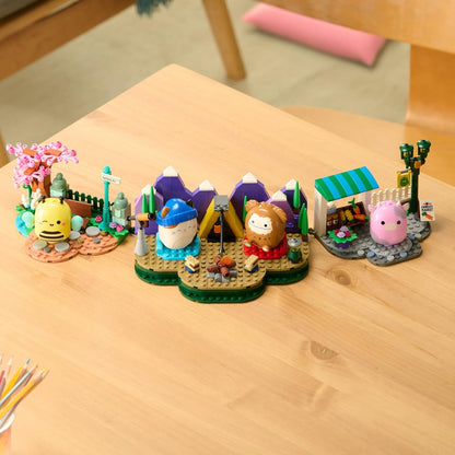 BLDR Squishmallows 246-piece Camping Adventure Building Set 0050 - Includes Squishmallows Buildable Figures Cam and Benny Ages 8+