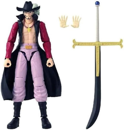 Bandai Anime Heroes: One Piece - Dracule Mihawk Action Figure (17Cm) (37053)