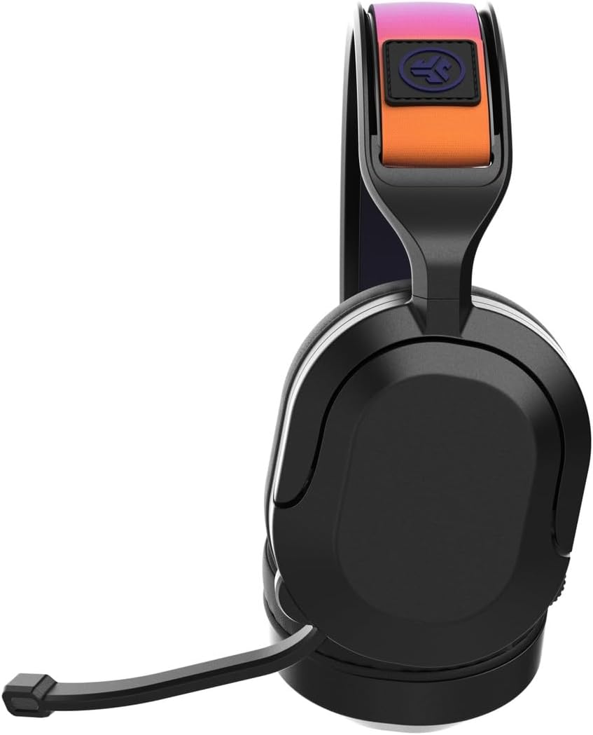 JLab Nightfall Headset Wireless Head-band Gaming USB Type-C Bluetooth Black