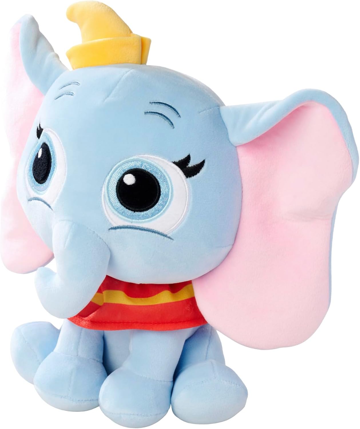 Simba Peluche Disney Doorables Dumbo, 25 cm con Orejas expresivas, Color Gris Encantador y Tacto Ultra Suave, Desde los Primeros Meses, Peluche Coleccionable (6315870547
