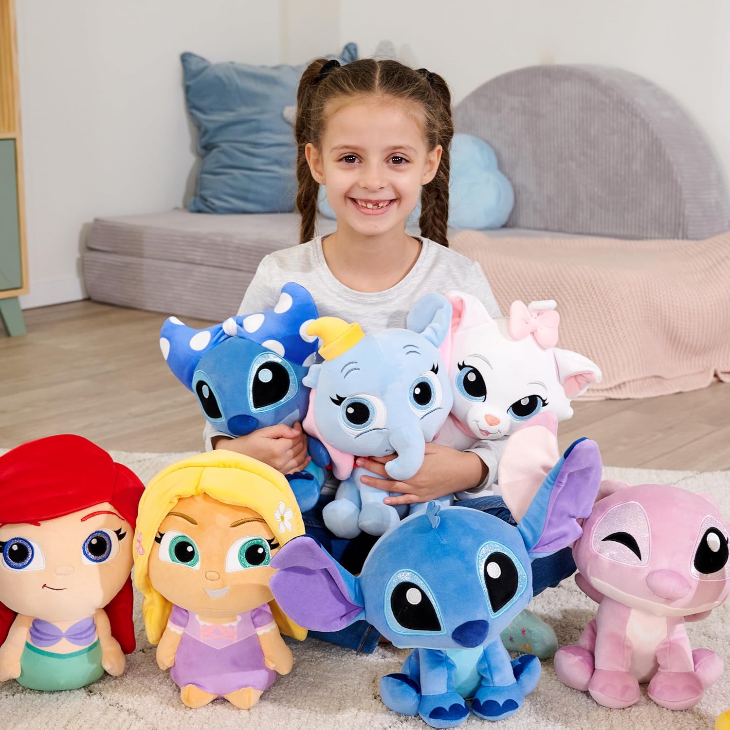 Simba Peluche Disney Doorables Stitch 25 cm con Ojos Brillantes y diseño Adorable, Ultra Suave y Apto Desde los Primeros Meses de Vida - Peluche Coleccionable (6315870552