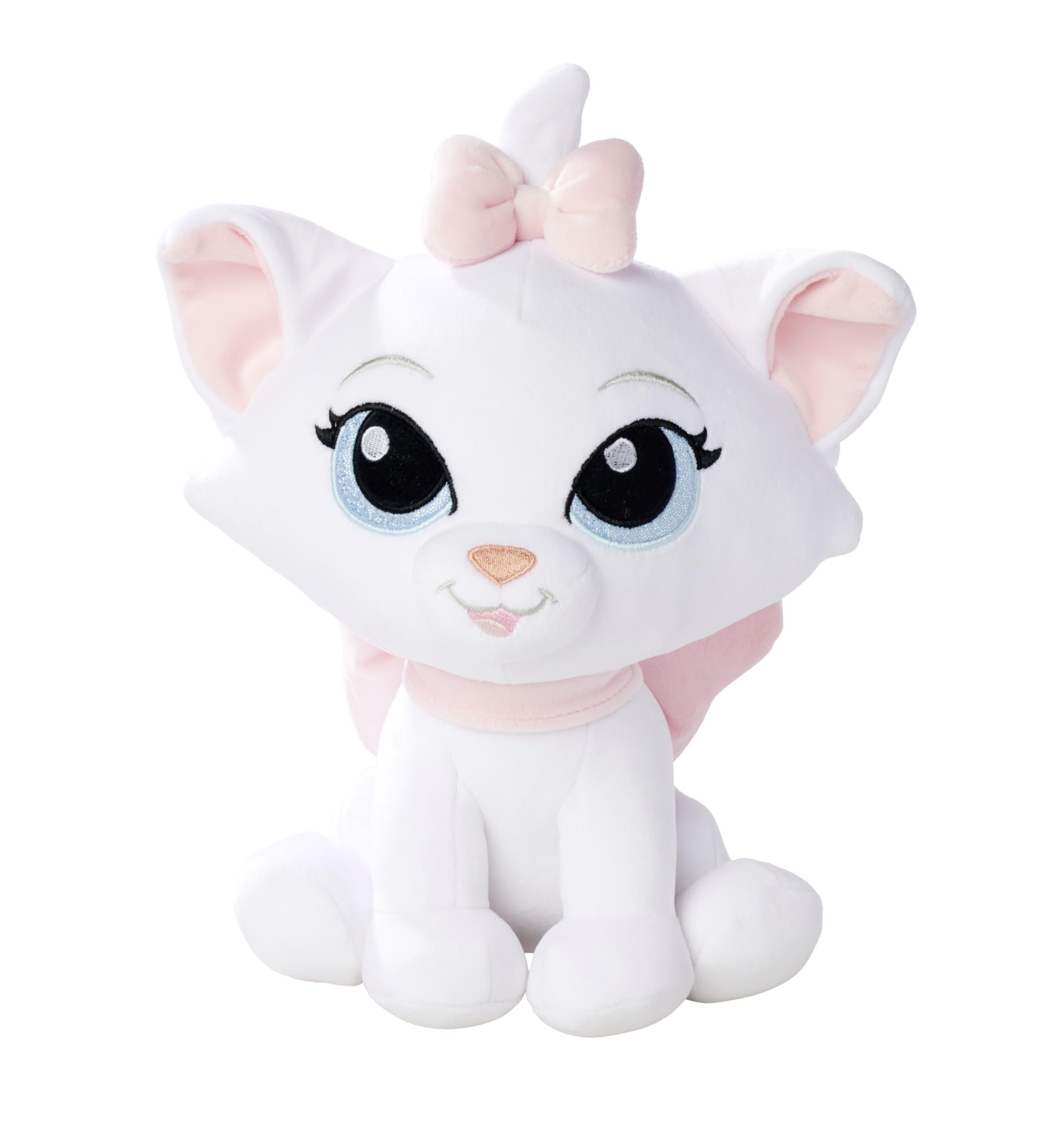 Simba Peluche Disney Doorables Marie, 25 cm con Ojos Brillantes, Felpa Ultra Suave y Lazo Rosa, Desde los Primeros Meses, Peluche Coleccionable (6315870554