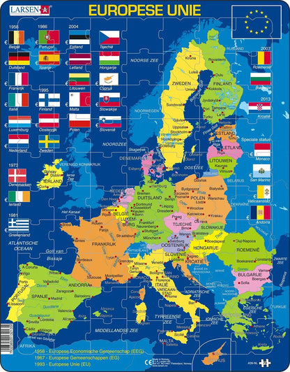 Selecta - Larsen Legpuzzel De Europese Unie 70st.