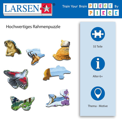 Selecta - Larsen Legpuzzel Dieren - Alpen 55st.