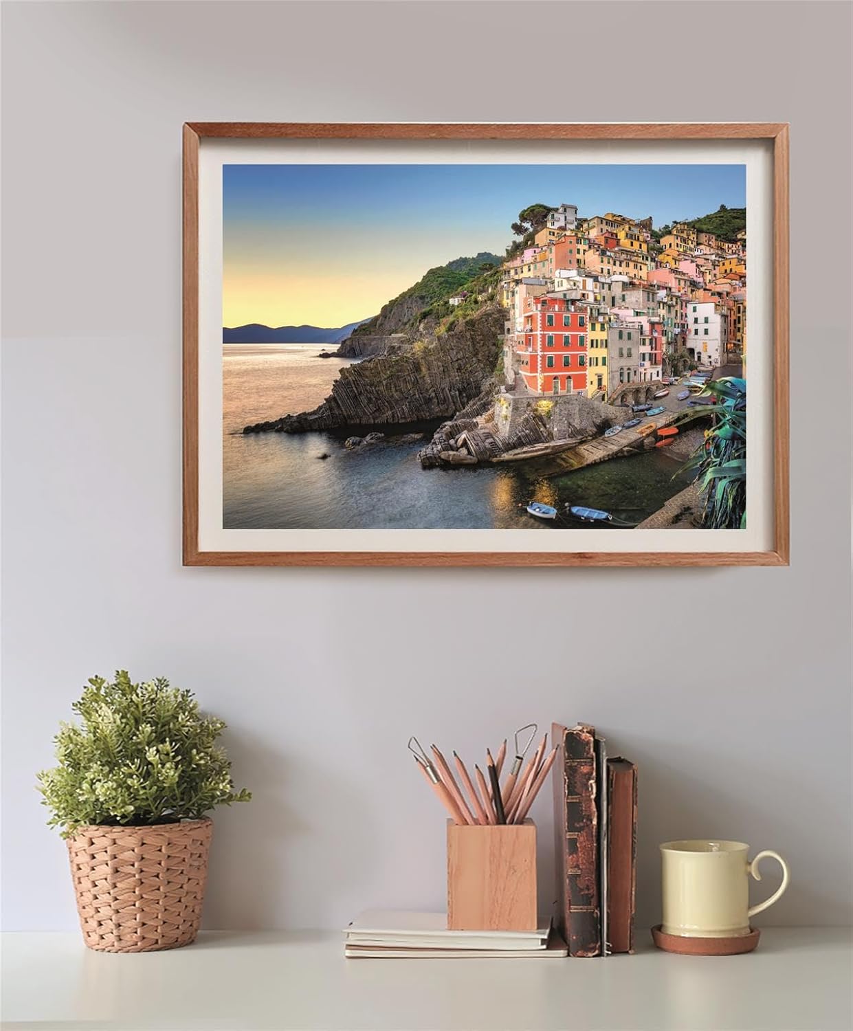 Clementoni - Puzzel met 500 stukjes voor volwassenen en jongens, collectie, thema Riomaggiore, compacte doos met poster, cadeau-idee, made in Italy, 70 x 50 cm, 35576