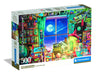 Clementoni - Puzzel met 500 stukjes voor volwassenen en jongens, collectie, thema To the Moon, illustratie panorama nacht, compacte doos, inclusief poster, cadeau-idee Made in Italy, 49 x 36 cm, 35590
