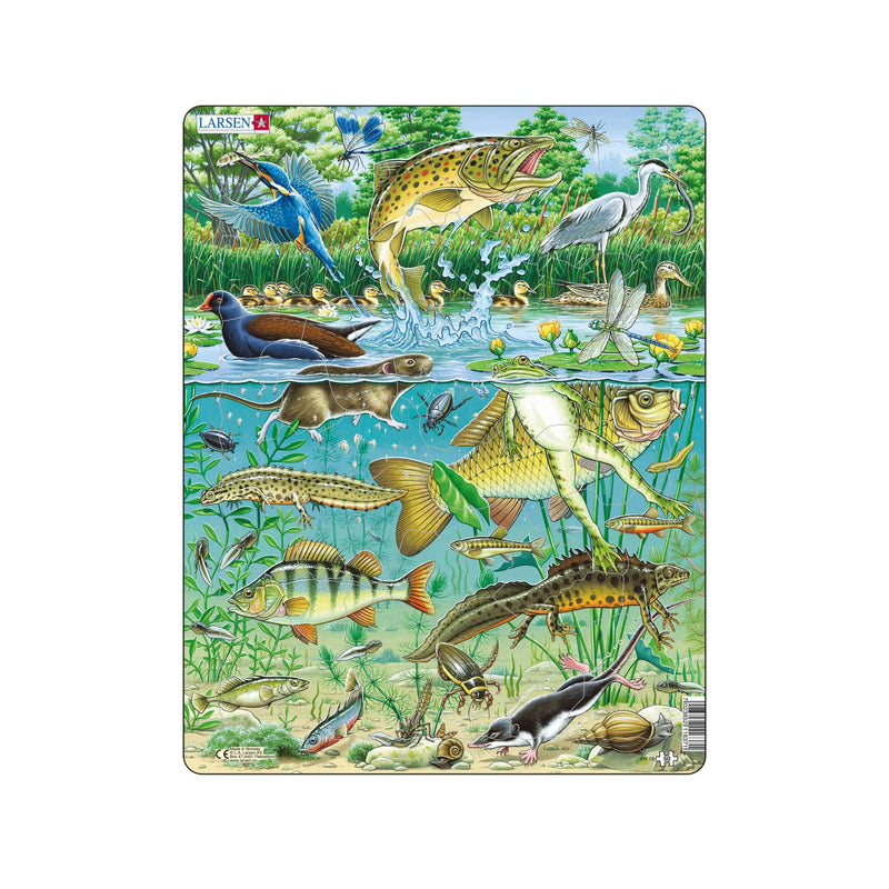 Selecta - Larsen Legpuzzel Dieren - Vijver 50st.