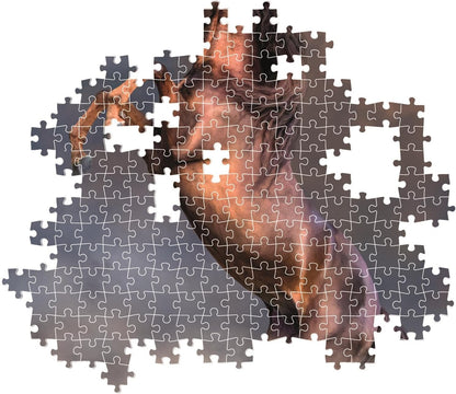 Clementoni -35595-Puzzel 500 HQC Wilde RODE Hengst Compacte Doos