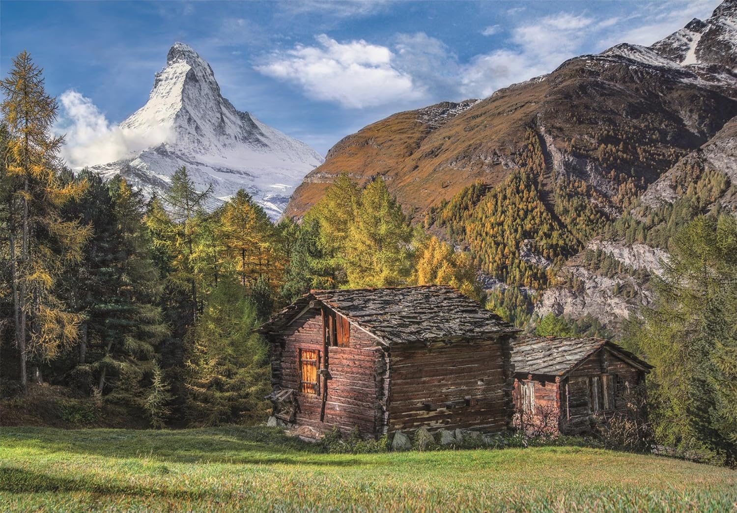 Clementoni - Puzzle Adulto 500 Piezas Collection Charming Matterhorn Compact Box, 35597