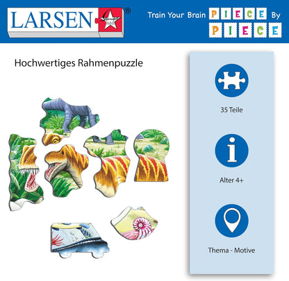 Selecta - Larsen Legpuzzel Dieren - Dinosaurus 35st.