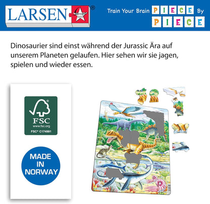 Selecta - Larsen Legpuzzel Dieren - Dinosaurus 35st.