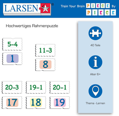 Selecta - Larsen Memopuzzel - Aftrekken met Getallen van 0-20 40st.