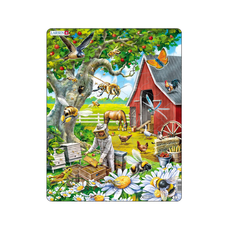 Selecta - Larsen Legpuzzel Dieren - De imker bij de Bijen 53st.