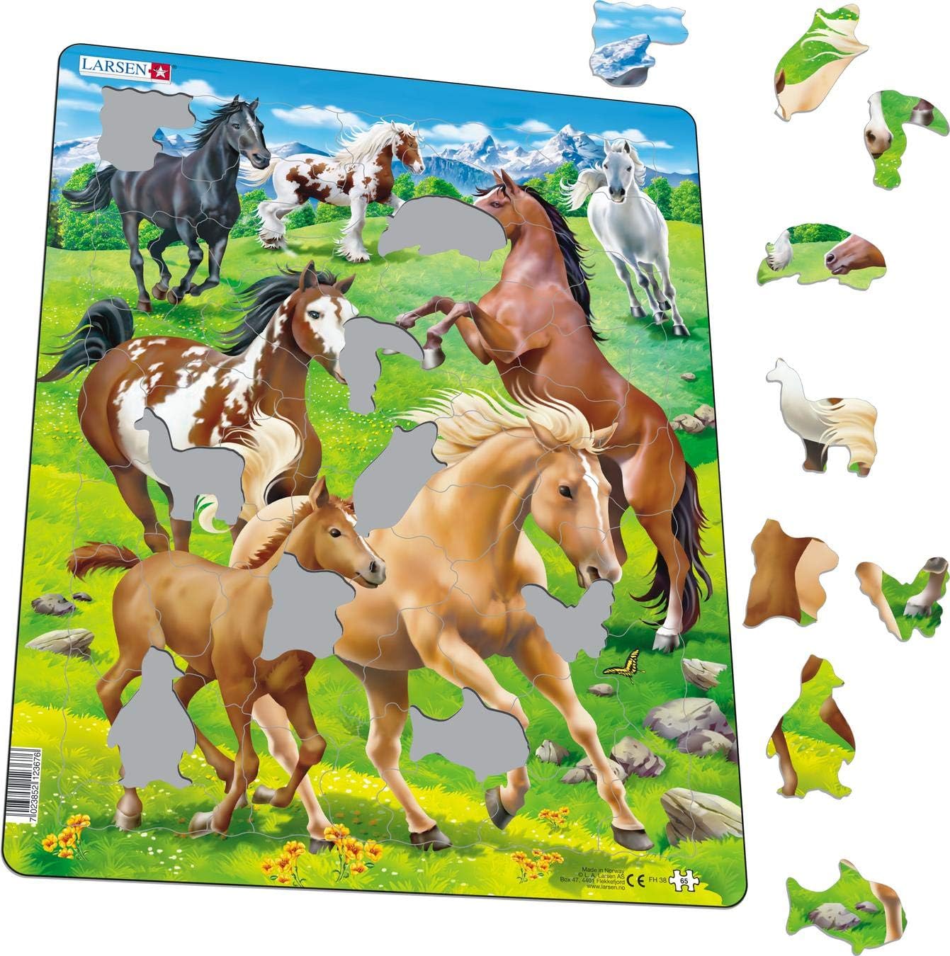 Selecta - Larsen Legpuzzel Dieren - Paarden 65st.
