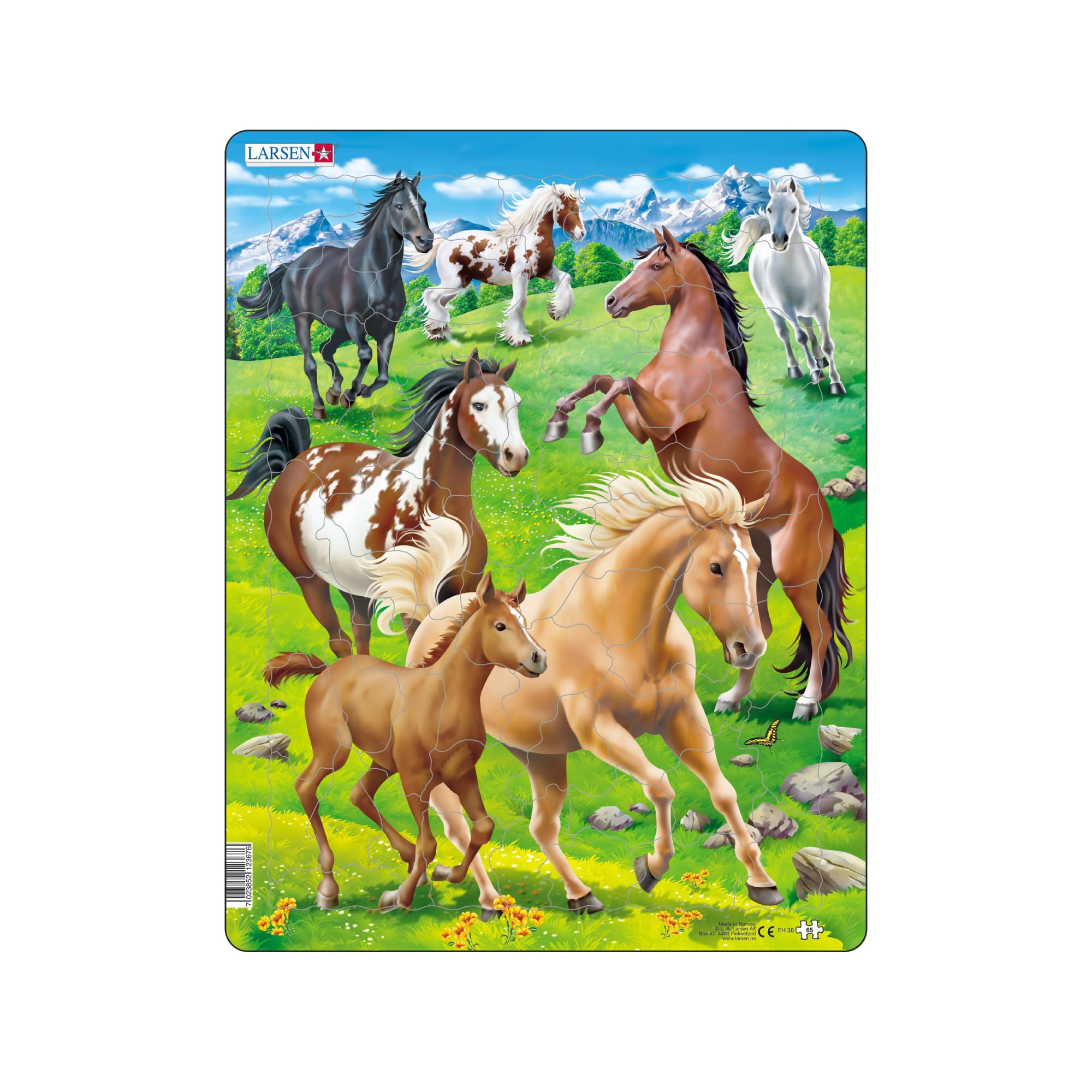 Selecta - Larsen Legpuzzel Dieren - Paarden 65st.
