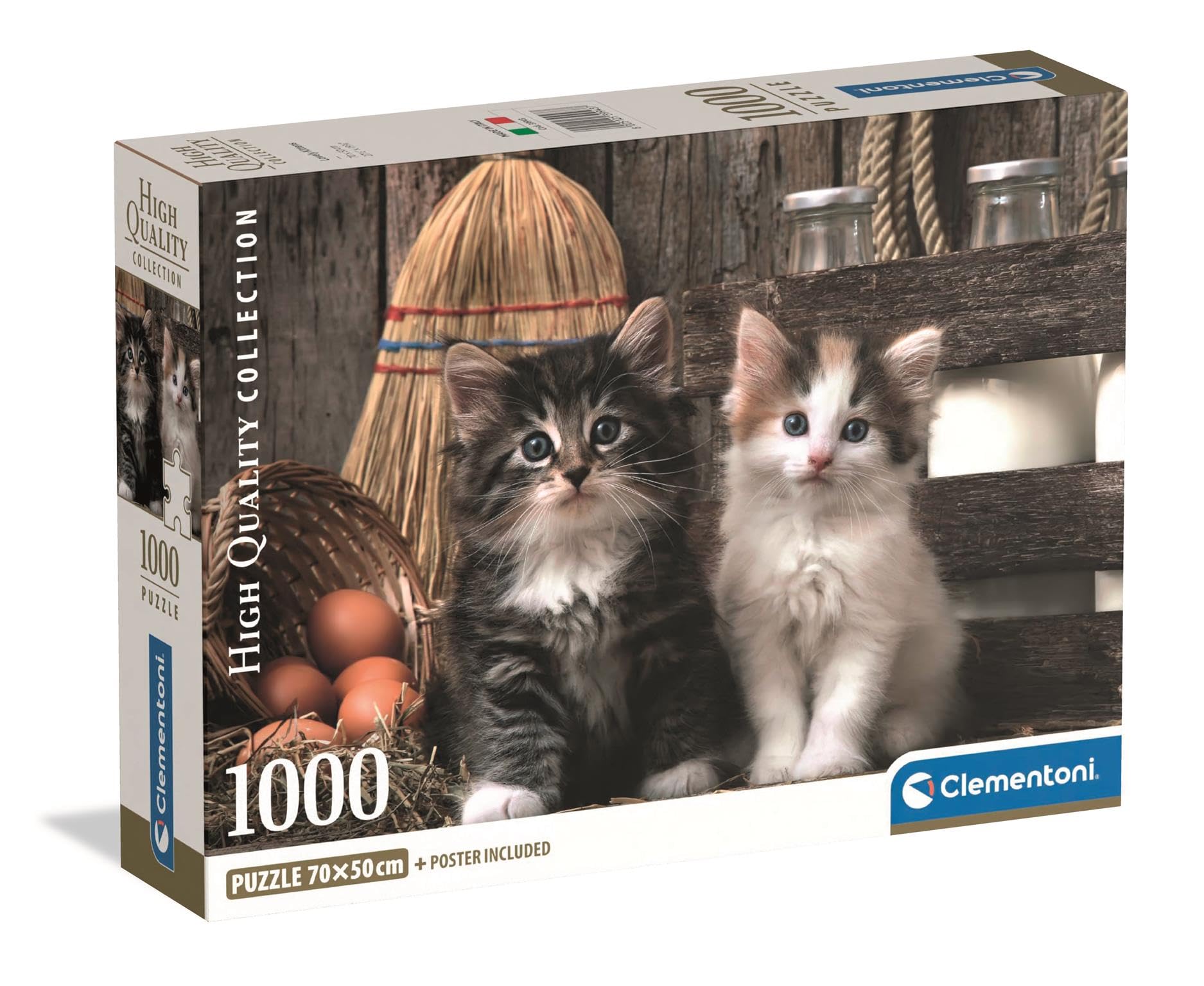 Clementoni - Clementoni Puzzel - Schattige Kittens 1000st.