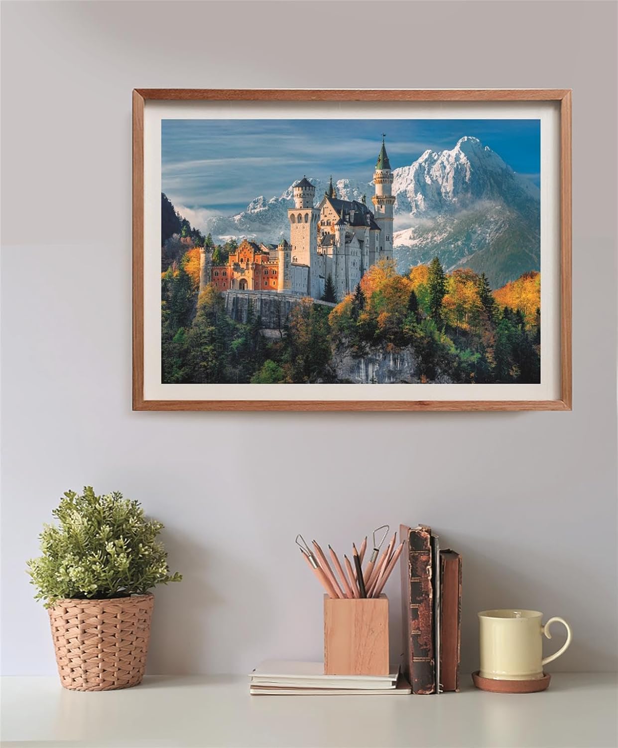 Clementoni -35589-Puzzel 500 HQC Neuschwanstein Castle Compacte Doos