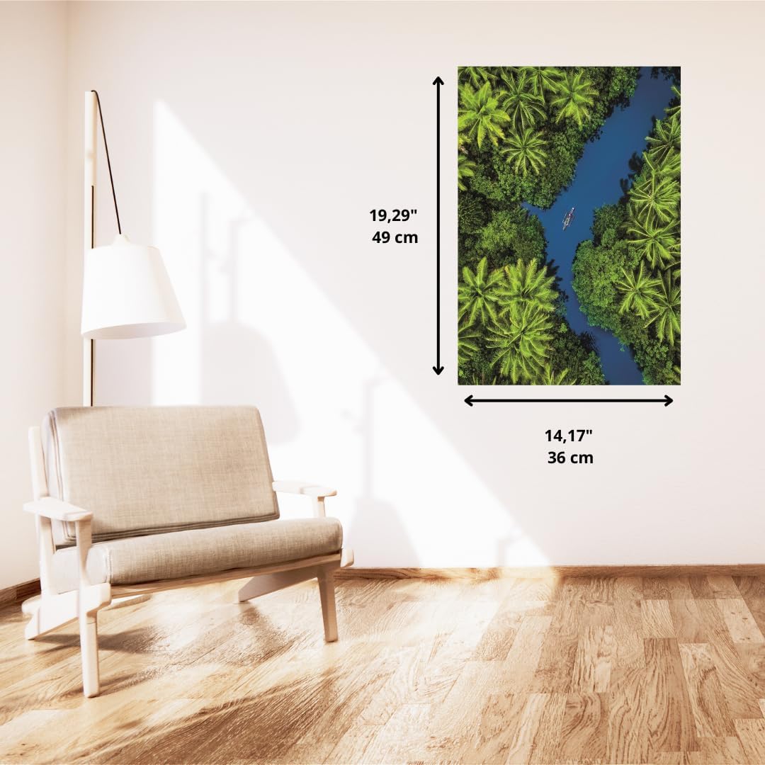 Clementoni - Puzzel met 500 stukjes voor volwassenen en jongeren, collectie, thema Tropical Aerial View, tropische weergave, compacte doos met poster, cadeau-idee, made in Italy, 49 x 36 cm, 35592