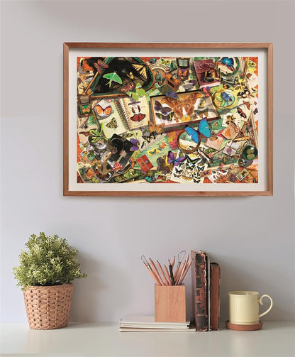 Clementoni -35581-Puzzel 500 HQC De Compacte Doos van de Vlindercollector