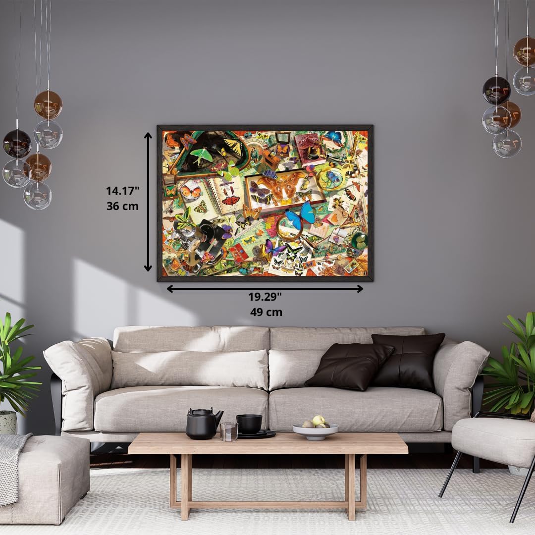 Clementoni -35581-Puzzel 500 HQC De Compacte Doos van de Vlindercollector