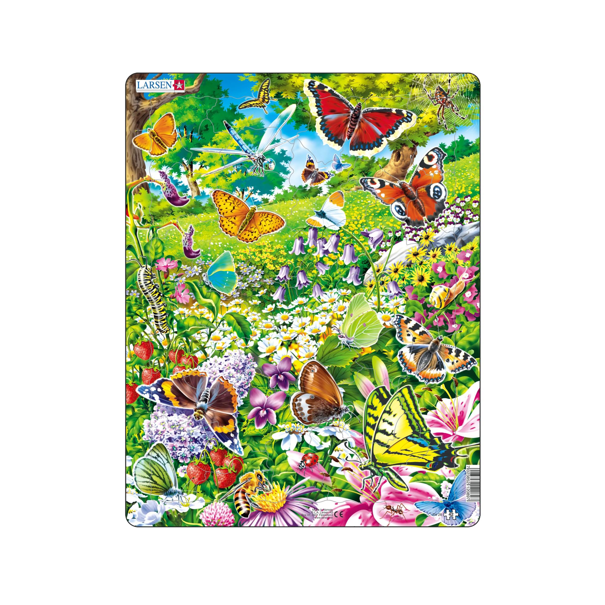 Selecta - Larsen Legpuzzel Dieren - Vlinders 42st.