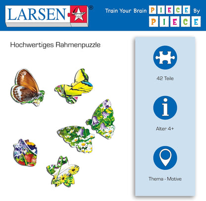 Selecta - Larsen Legpuzzel Dieren - Vlinders 42st.