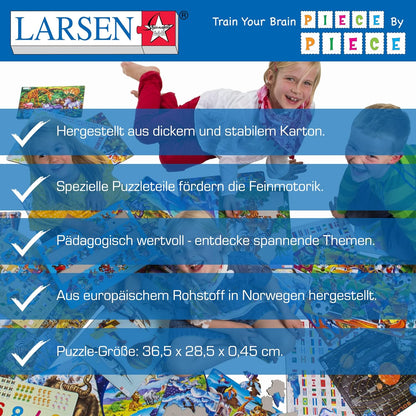 Larsen FH29 Zeeleven op een koraalrif, Frame puzzel met 35 stukjes
