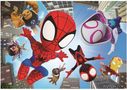 Clementoni - Puzzle Enfant 104 Pièces Spidey and His Amazing Spiderman-Fabriqué en Italie, 23777