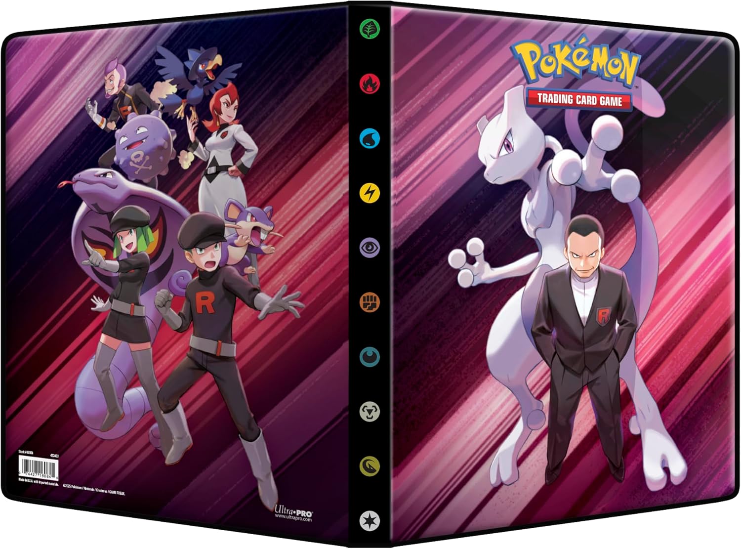 Ultra PRO - Scarlet & Violet: Destined Rivals 9-Pocket Portfolio für Pokémon | Sammelkarten- und Pokémon-Kartenbinder-Album zum Schutz von bis zu 126 Single-Loaded Karten | 252 doppelt geladene Karten