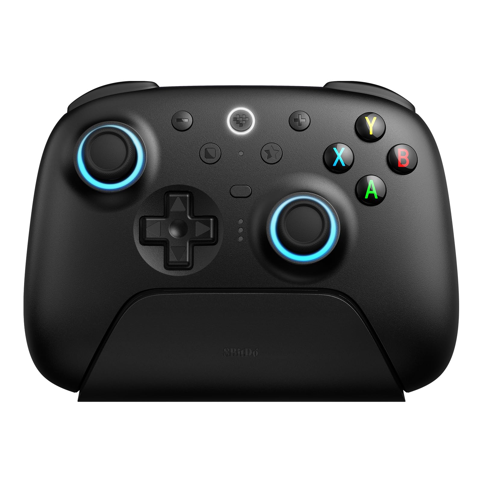 8Bitdo Ultimate 2 Wireless Controller for Windows & Android, Gaming Controller with TMR Joysticks, Switchable Hall Effect/Tactile Triggers, Motion Control, RGB Fire Ring, 8Speed Wireless Tech, Black